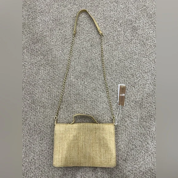 NWT Abbie Emmie Woven Embroidered/Embellished Crossbody Bag - Picture 7 of 8